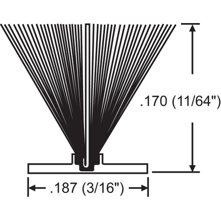 .187 X .170 Gray Weatherstrip